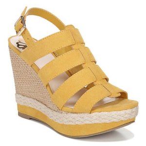 Fergalicious Violet Jute-Wrapped Platform Heels